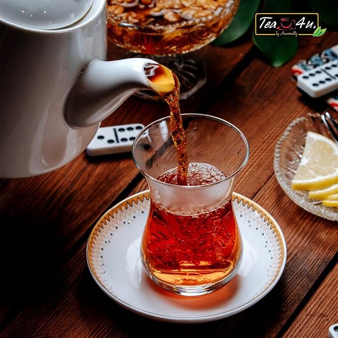Tea4U Flavored Black Ceylon TeaBags (Strawberry) - Ideal Quality from Sri Lanka's Finest Leaves and Expertly Blended - 25 Count