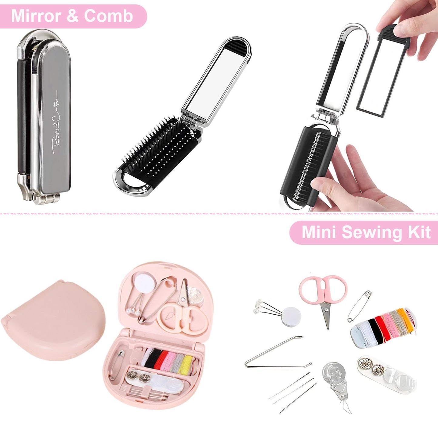 Wedding Emergency Kit, Women's 40+ Essentials Items Bridal Emergency Kit for Wedding Day, Travel Kit Personal Care Survival Set with Bride Makeup Bag