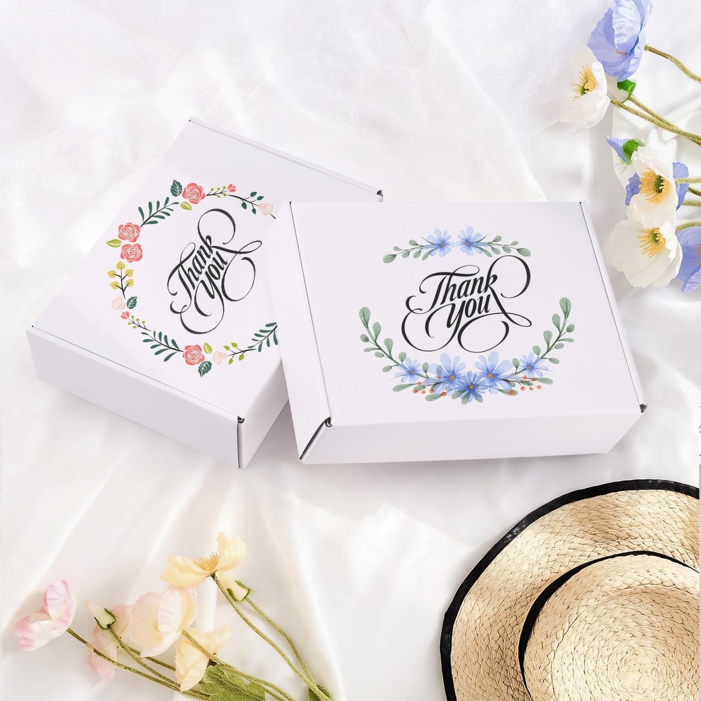 Hguba 12x9x4 Inches Shipping Boxes Set of 25, White Corrugated Cardboard Box, Mailer Boxes for Small Business