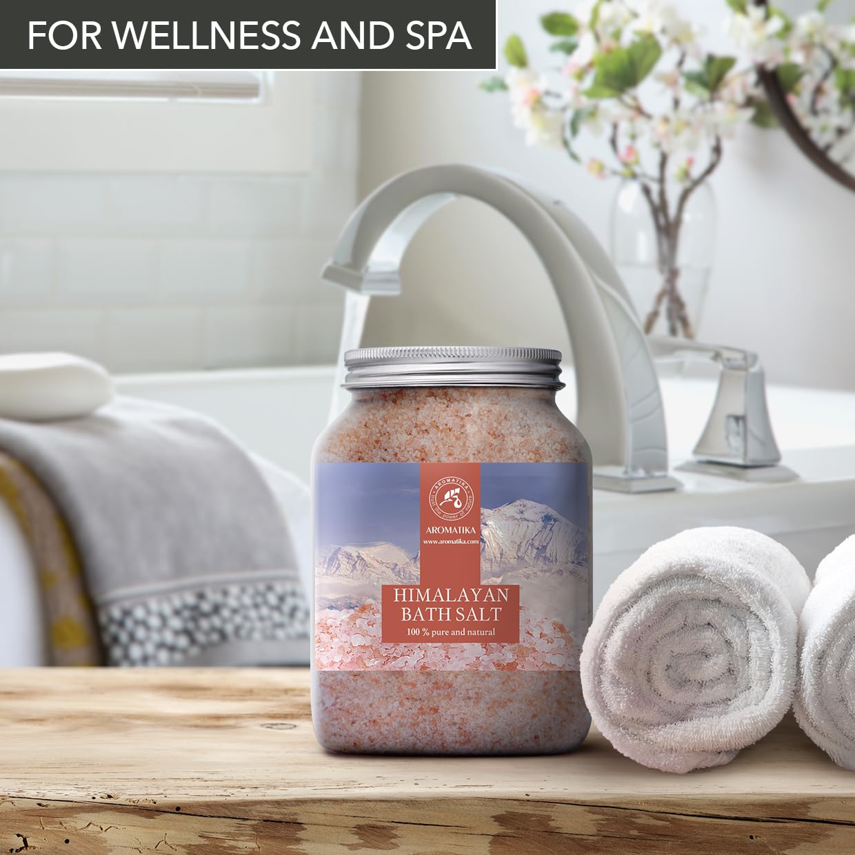 Himalayan Pink Crystals – Natural Mineral Salt – 2 × 46 oz Set – Coarse Crystals for Bath, Spa, and Home Relaxation – Skin Care, Body Soak, Aromatherapy