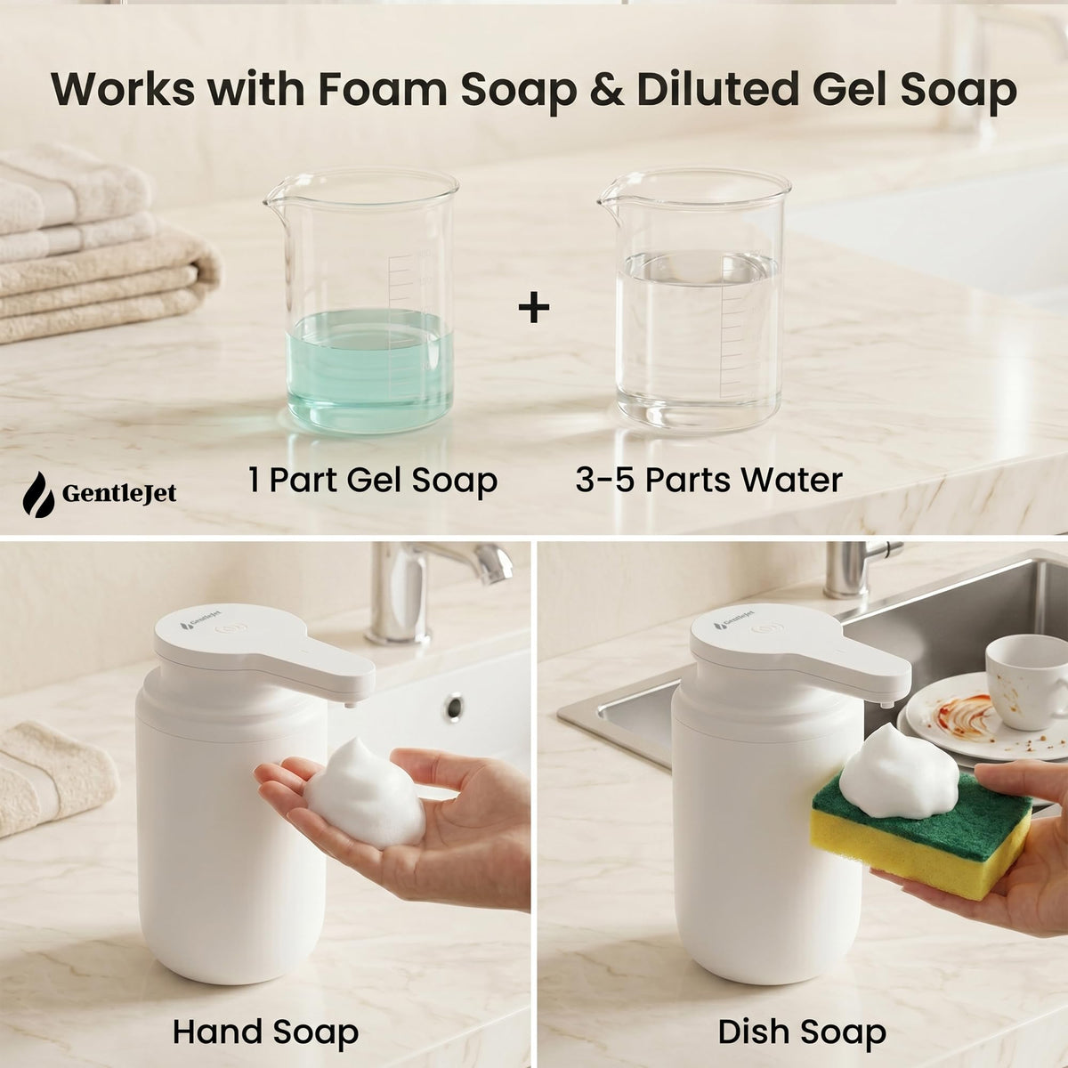 SimpleFoam Automatic Foaming Soap Dispenser Touchless Sensor