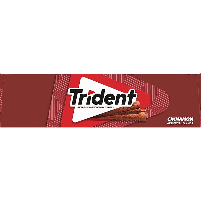 Trident Cinnamon Sugar-Free Chewing Gum, 12 Packs of 14 Pieces (168 Total Pieces)