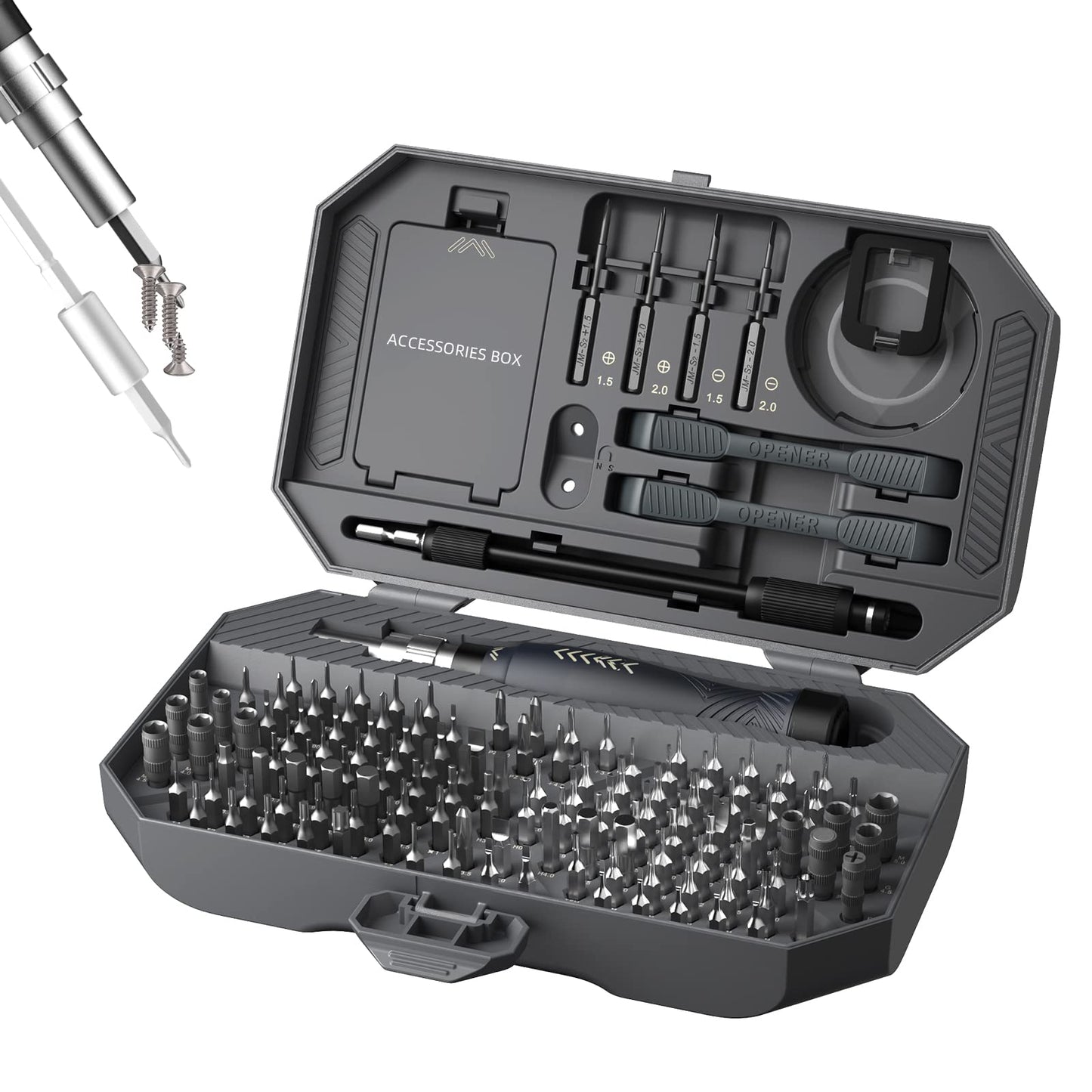 Precision Screwdriver Set, Laptop Screwdriver Kit, JAKEMY 164 in 1 Professional Computer Screwdriver Repair Kit with T6 Torx Bit for MacBook, iPhone, Watch, Camera, Eyeglass, Xbox, DIY