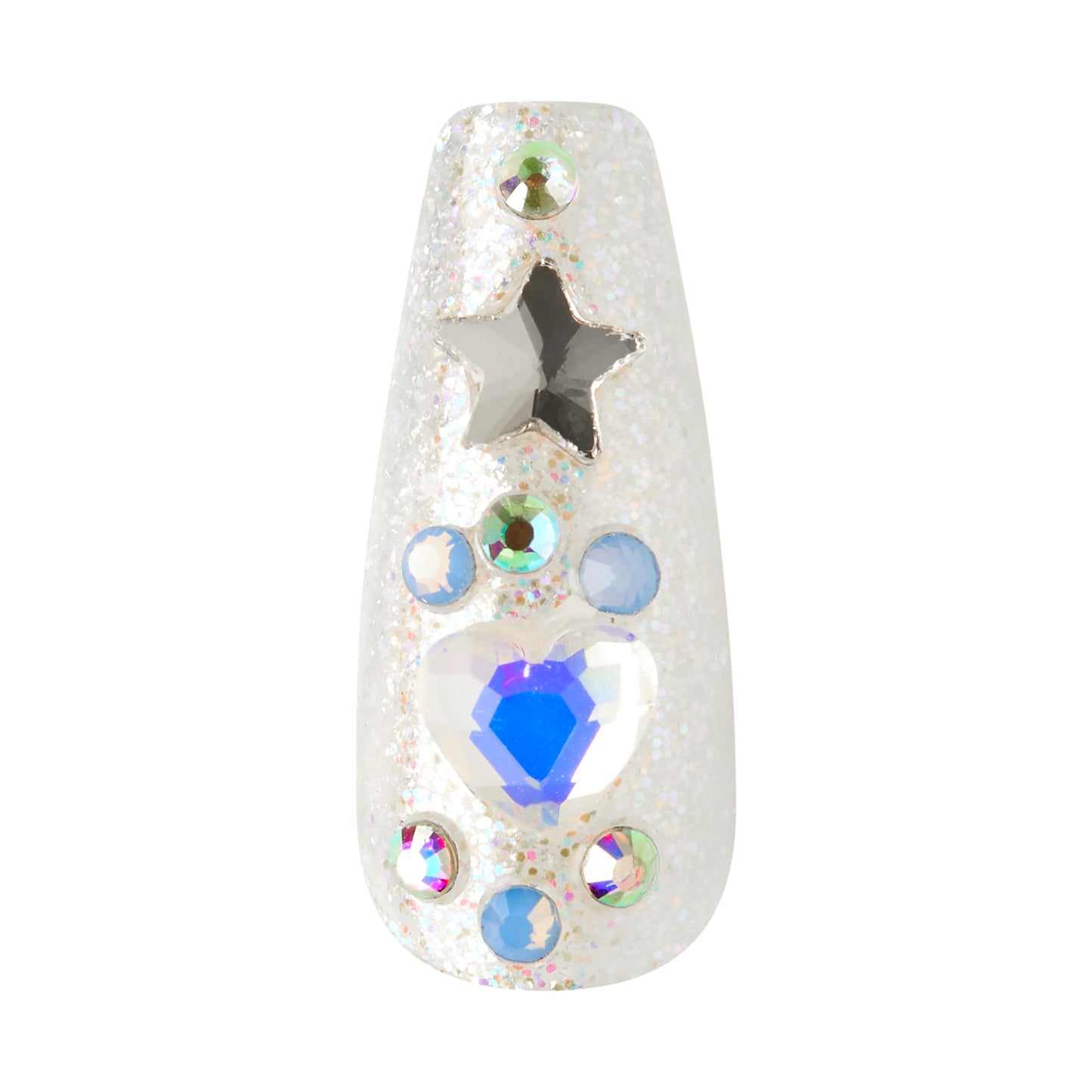 KISS Majestic Nails Sculpted Manicure Your Grace | Rewearable | Salon Quality | Includes Adhesives & Glue | 84 Count