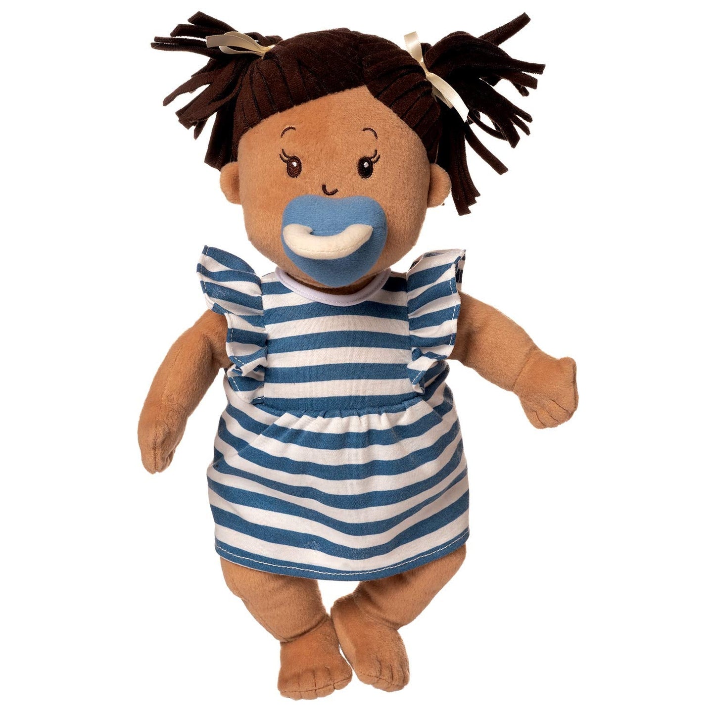 Manhattan Toy Baby Stella Beige with Brown Hair 15" Soft First Doll
