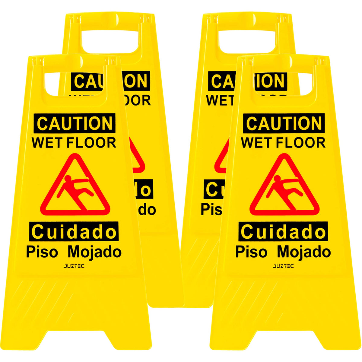 Caution Wet Floor Sign (4 Count)