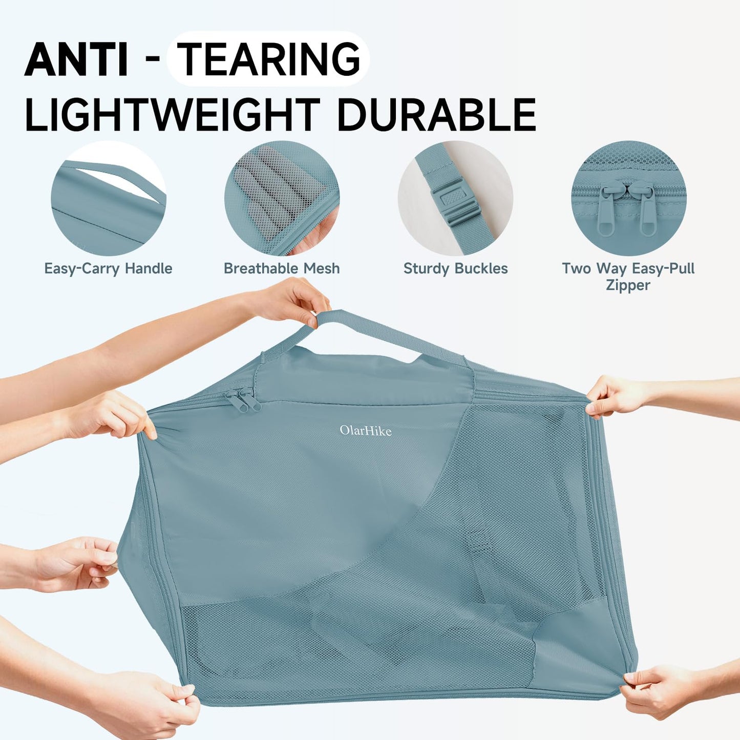 11 Set Packing Cubes for Travel, Gifts for Women Mom,Anti-Tearing Suitcase Organizer,OlarHike Vacation Essentials & Accessories for Cruise Ship