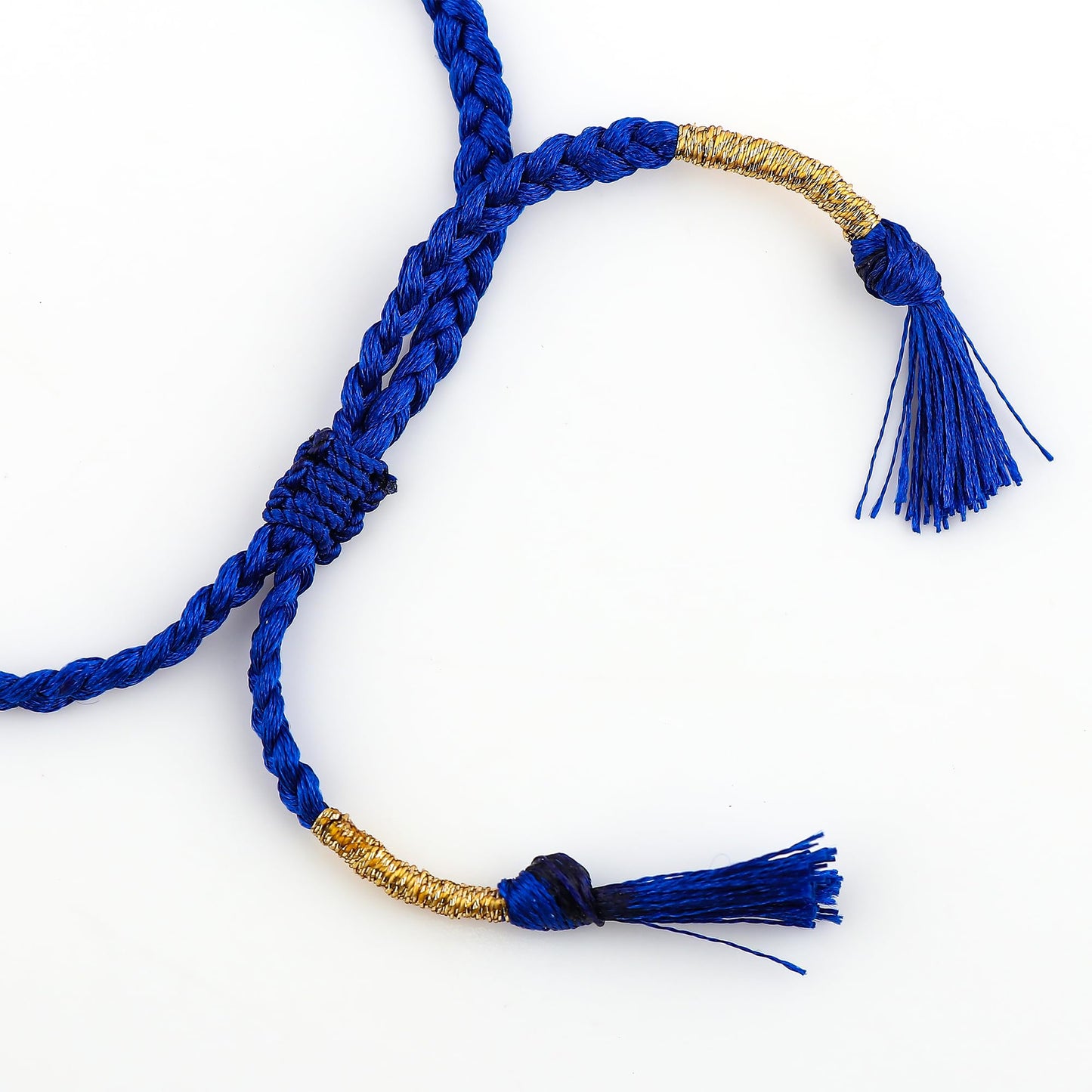 GEMSYMPHONY Lepis Lazuli Gemstone Beads Braided Bracelet – 3.5mm Natural Stone Beads, Handmade Adjustable Braided Rope Bracelet, Healing Crystal Jewelry for Men & Women, Unisex Boho Gift