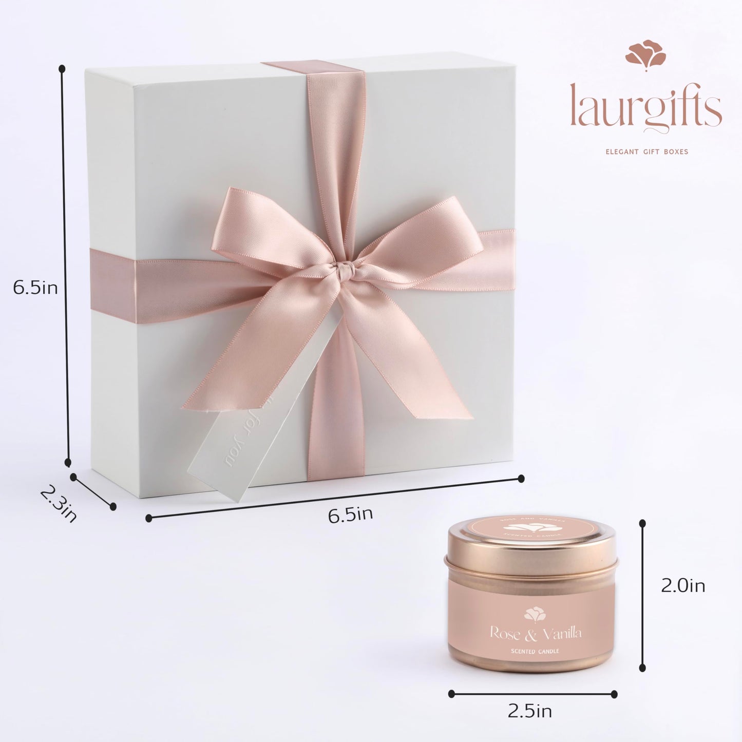 Mother’s Day & Birthday Basket for Mom – Luxury Gift Box with Candle, Ready to Gift Floral Keepsake, Thoughtful Mom Present from Daughter or Son