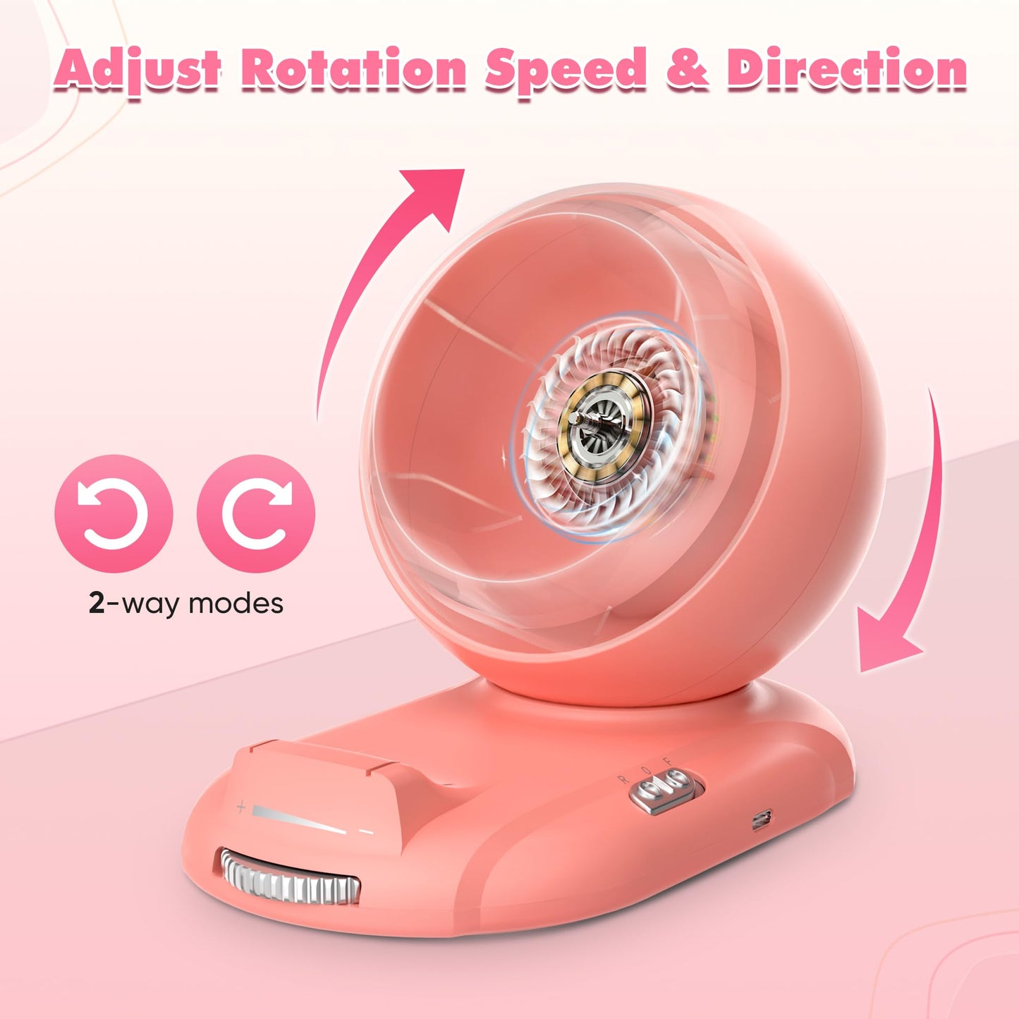 ETUDAW Bead Spinner, Rechargeable Electric Clay Bead Spinner Kit for Bracelet Making, Beginner Clay Beads Kit with Dual Needles and Adjustable Speed, Gift for Holidays, Birthdays (Pink)