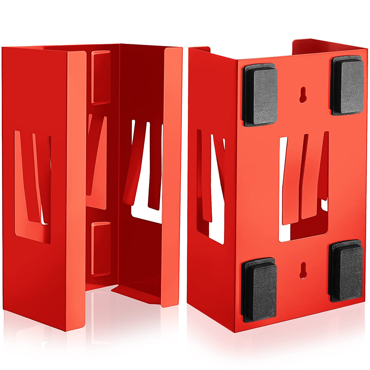 2 Pcs Magnetic Gloves Dispenser Holders Wall Mount Boxes of Gloves Commercial Quality Towels Wipes Paper Tissue Box Holder Kitchen Fridge Office Workshops Garage Tool Hospital