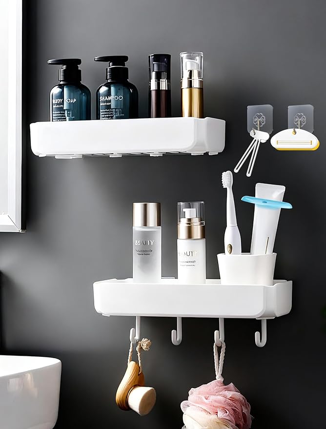 6 PCS Toothpaste Squeezer, 2 Metal Tube Roller Squeezer with 4 Plastic Toothpaste Dispenser Hanging Toothpaste Key, Tube Squeezer Tool for Bathroom, Suitable for Toothpaste, Cosmetics, Paints