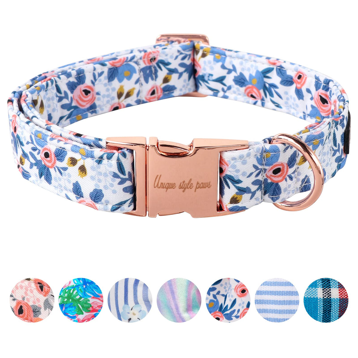 Unique Style Paws Metal Buckle Banana Leaves Dog Collar, Durable & Cute, Suitable for Small, Medium & Large Dogs, Unique Design, Superior Craftsmanship, Exceptional Customer Service