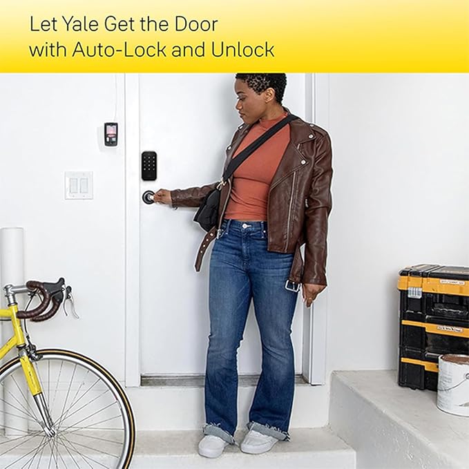 Yale Assure Lock 2 Deadbolt, Satin Nickel Electronic Touchscreen Entry Door Lock with Z-Wave and Back-Up Key, YRD420-ZW2-619