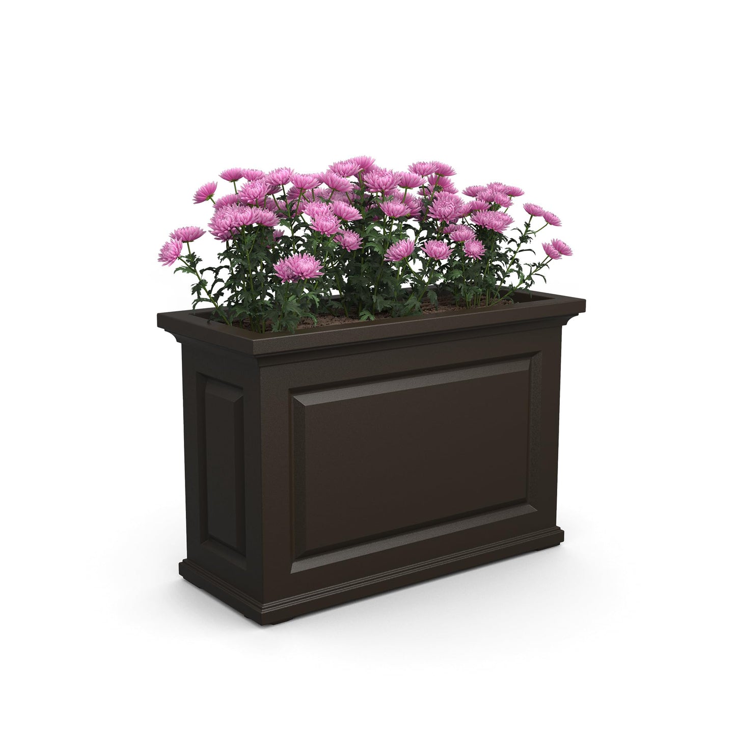 Mayne Nantucket Trough Planter – Self-Watering, Weather-Resistant Planter for Flowers – Durable Outdoor Design for Patio, Porch, or Entryway