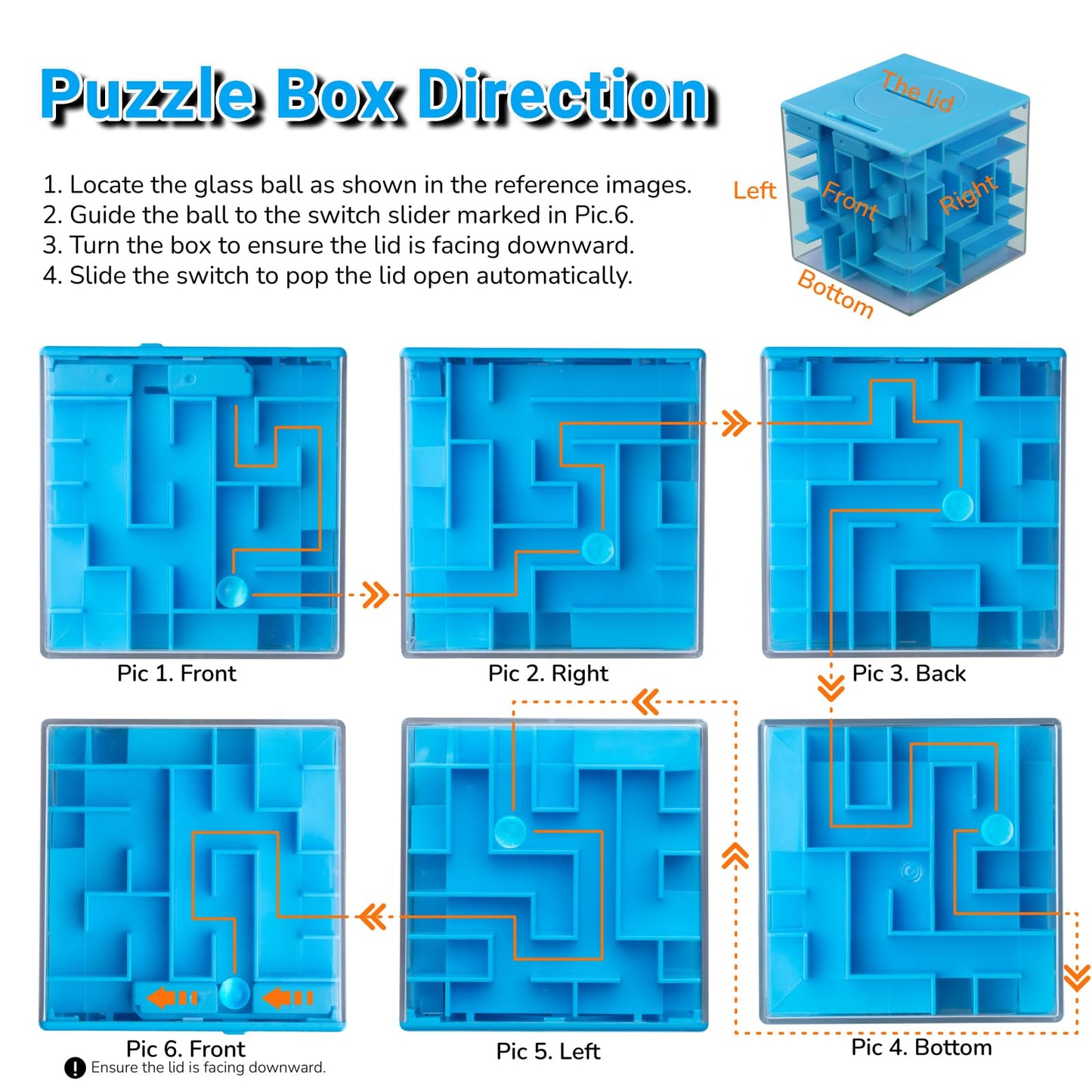 iKeelo 4 Pack Money Maze Puzzle Box - Makes Cash Gift Giving More Fun, STEM Gifts and Brain Teasers for Kids and Teens