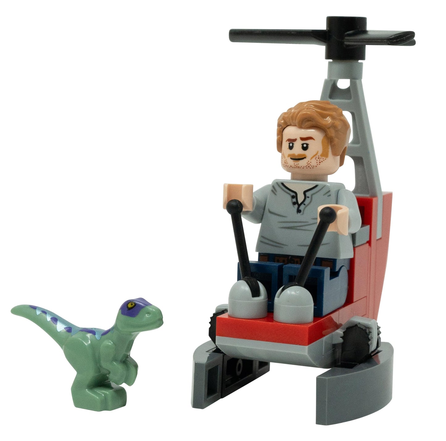 LEGO Jurassic World: Owen with Helicopter and Baby Raptor