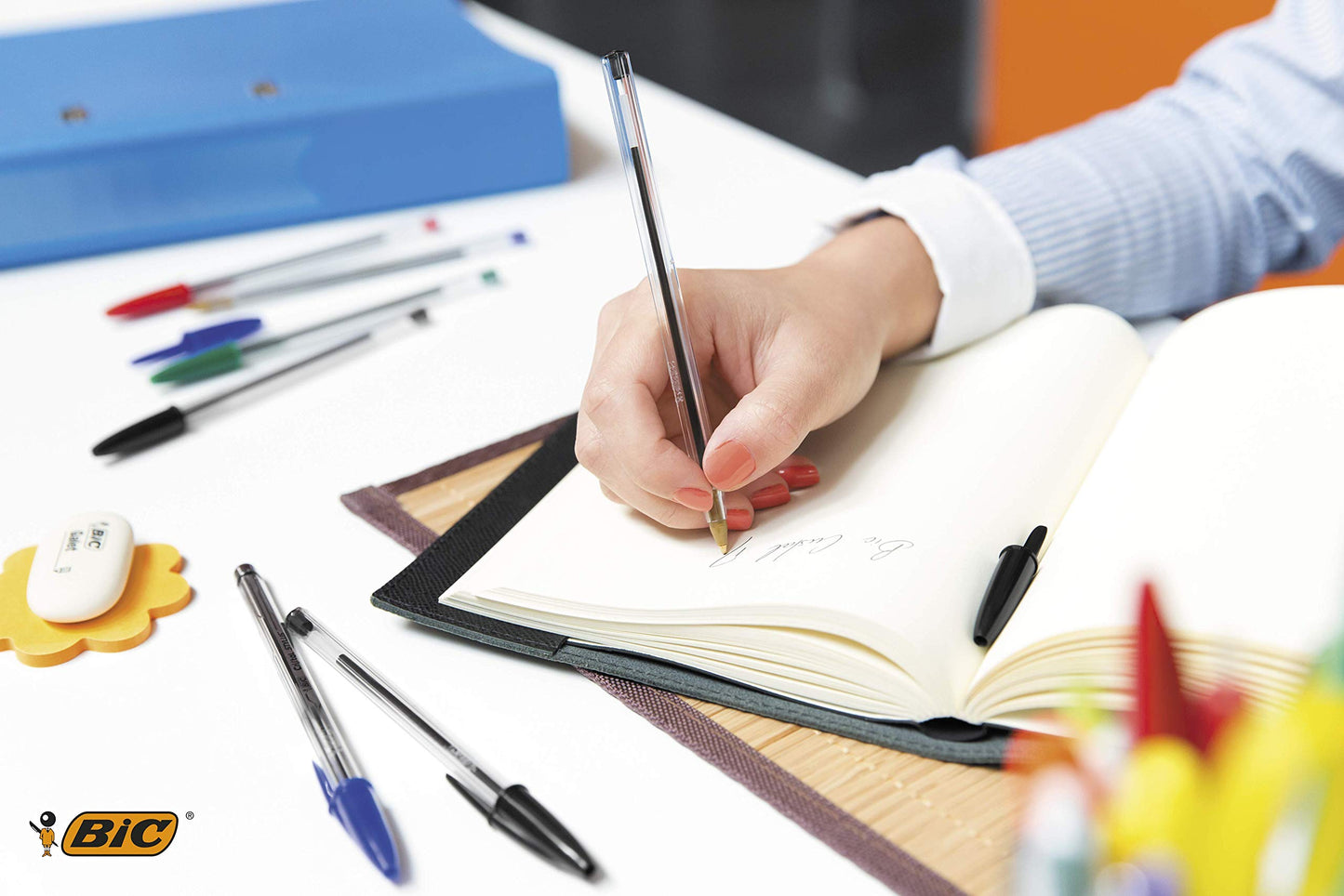 BIC Cristal Original Ball Pens Medium Point (1.0 mm) - Blue, Box of 150 [Amazon Exclusive]