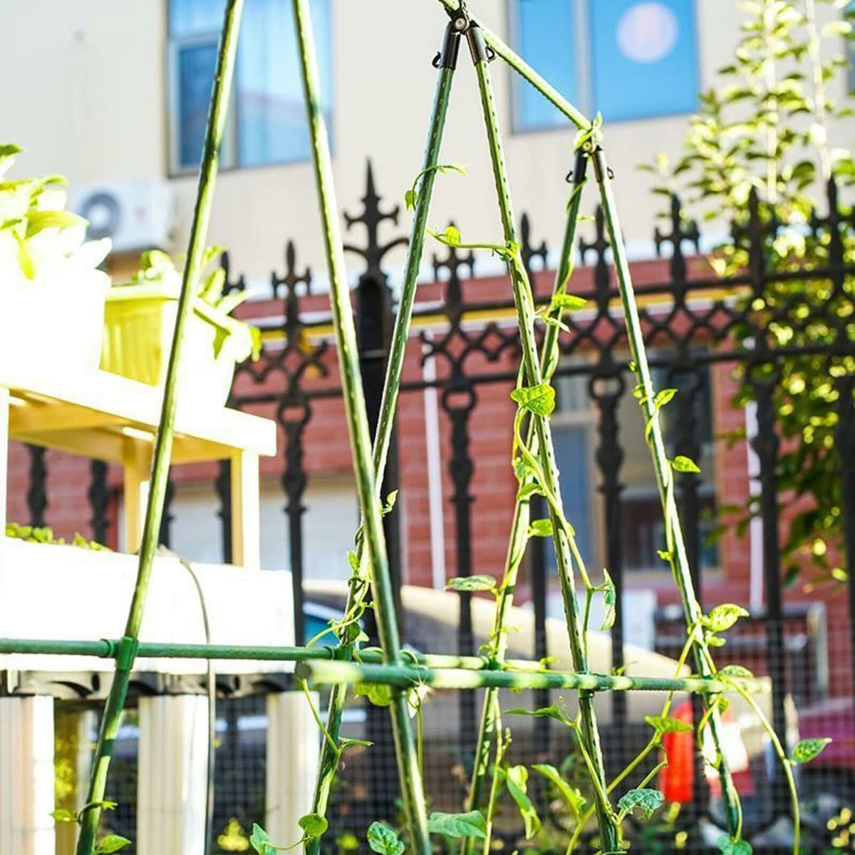 36 Pieces Adjustable Plant Trellis Connector Clip Plastic Plant Connector Stakes Garden Plastic Connector Connecting Joint Buckle Clip 16mm