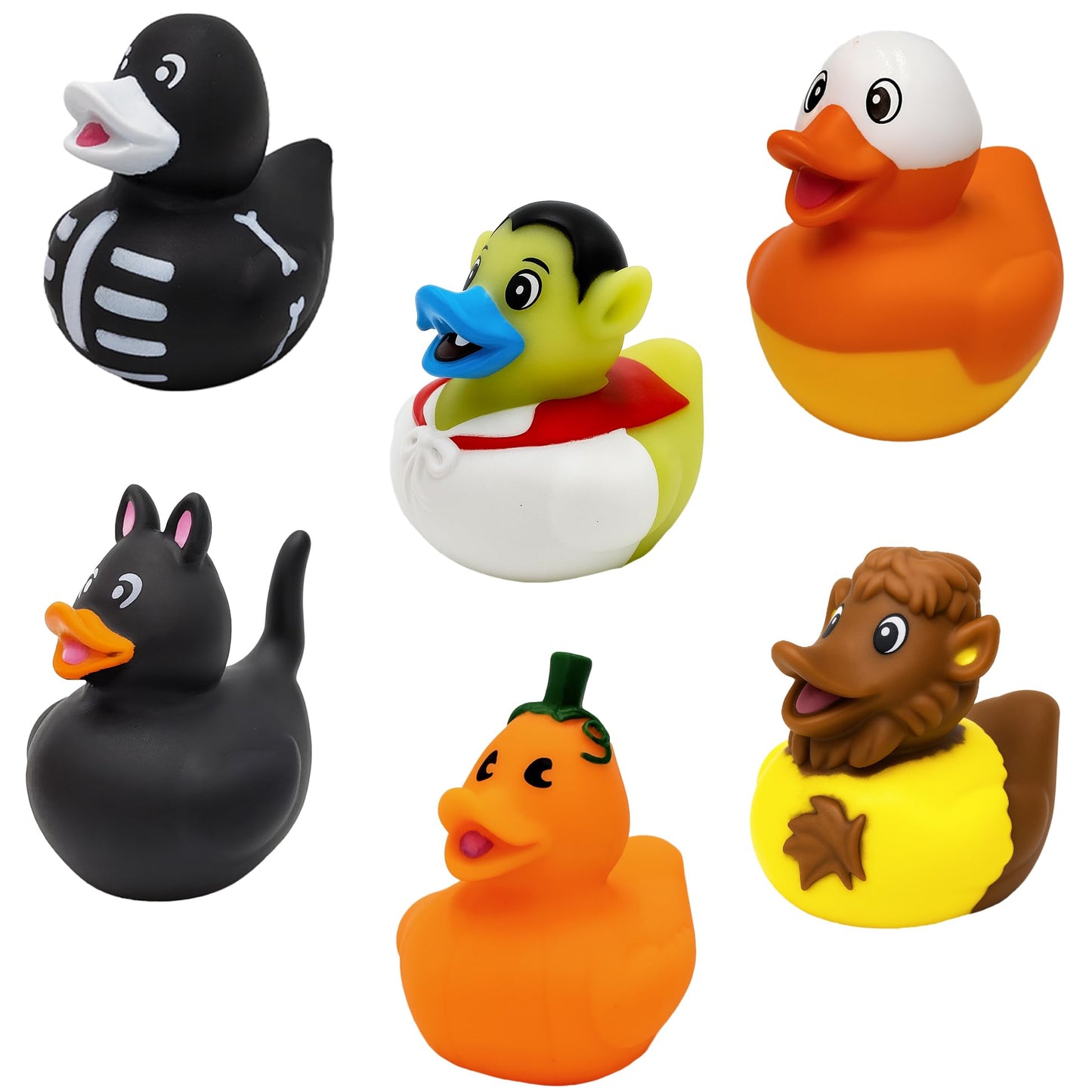 Halloween Rubber Duck Toy Duckies for Kids, Fun Bath Birthday Gifts Baby Showers Summer Beach and Pool Activity, 2" (200-Pack)