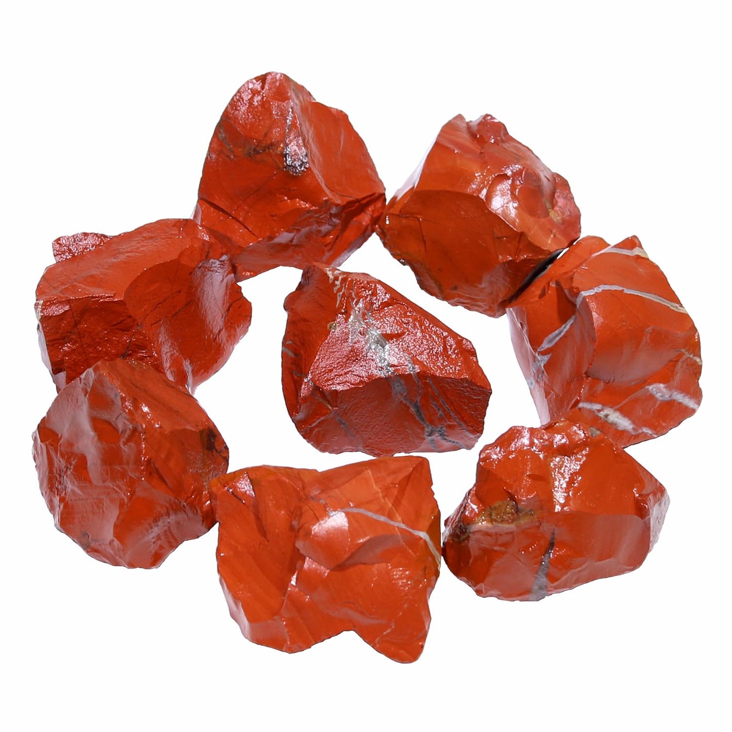 Nvzi Red Jasper Stone Crystals, Bulk Crystals, Crystals and Healing Stones, Rocks for Tumbling, Amathesis Crystal, Raw Crystals Bulk, Calcite Crystal for Decoration, Wicca, Reiki, Chakra(1LB)
