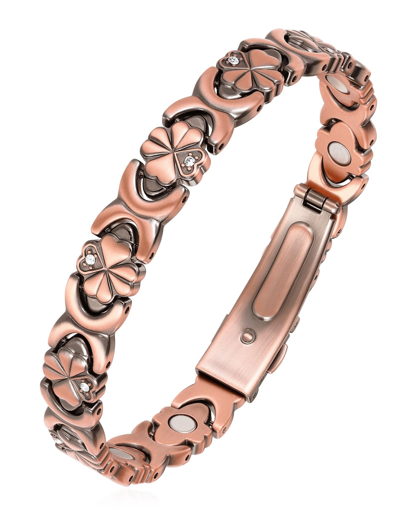 vapeples Copper Bracelets for Women, 3800 Gauss, 99% Pure Copper Magnetic Bracelet, Adjustable Sizing, Women's Bracelets with 3D Design, Gift Box Packaging