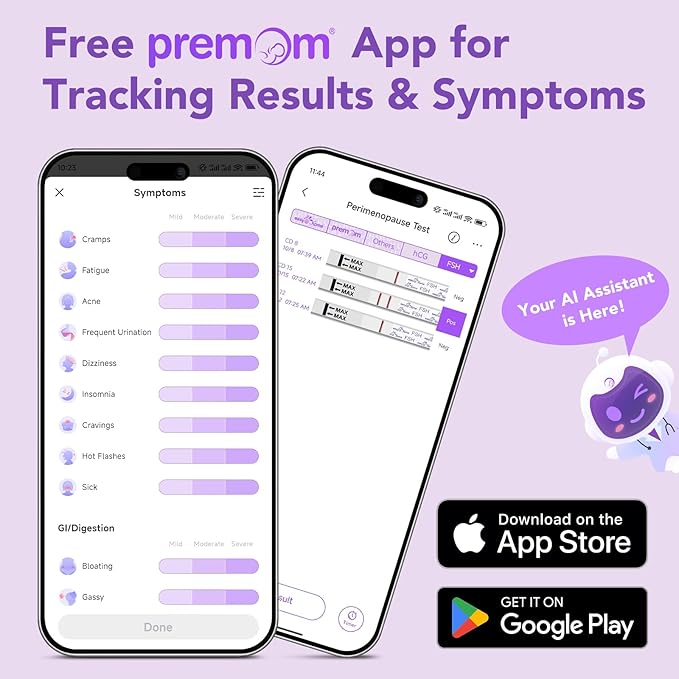 Easy@Home FSH Menopause Test: 10 FSH Test Strips - Understand Your Ovarian Reserve and Optimize Conception Timing at Home