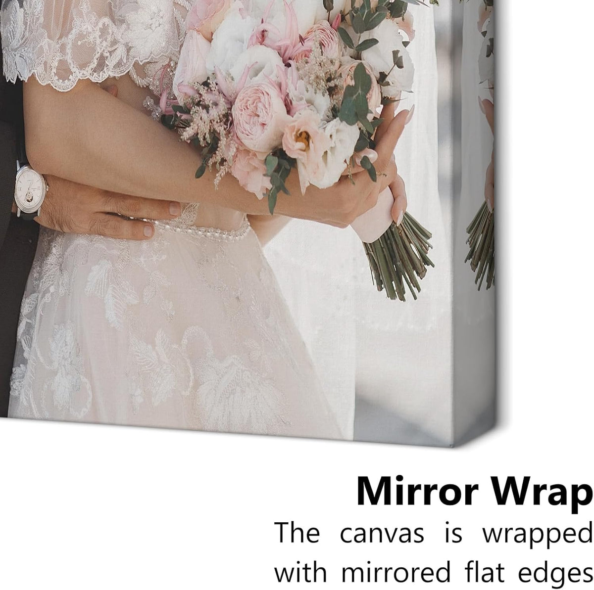 Personalized Custom Canvas Prints with Your Photos & Text, Customized Picture Print, Transform Own Images Into Framed Wall Art Digitally Printed Photo to Canvas, Keepsakes Gifts for Family 30x40’’