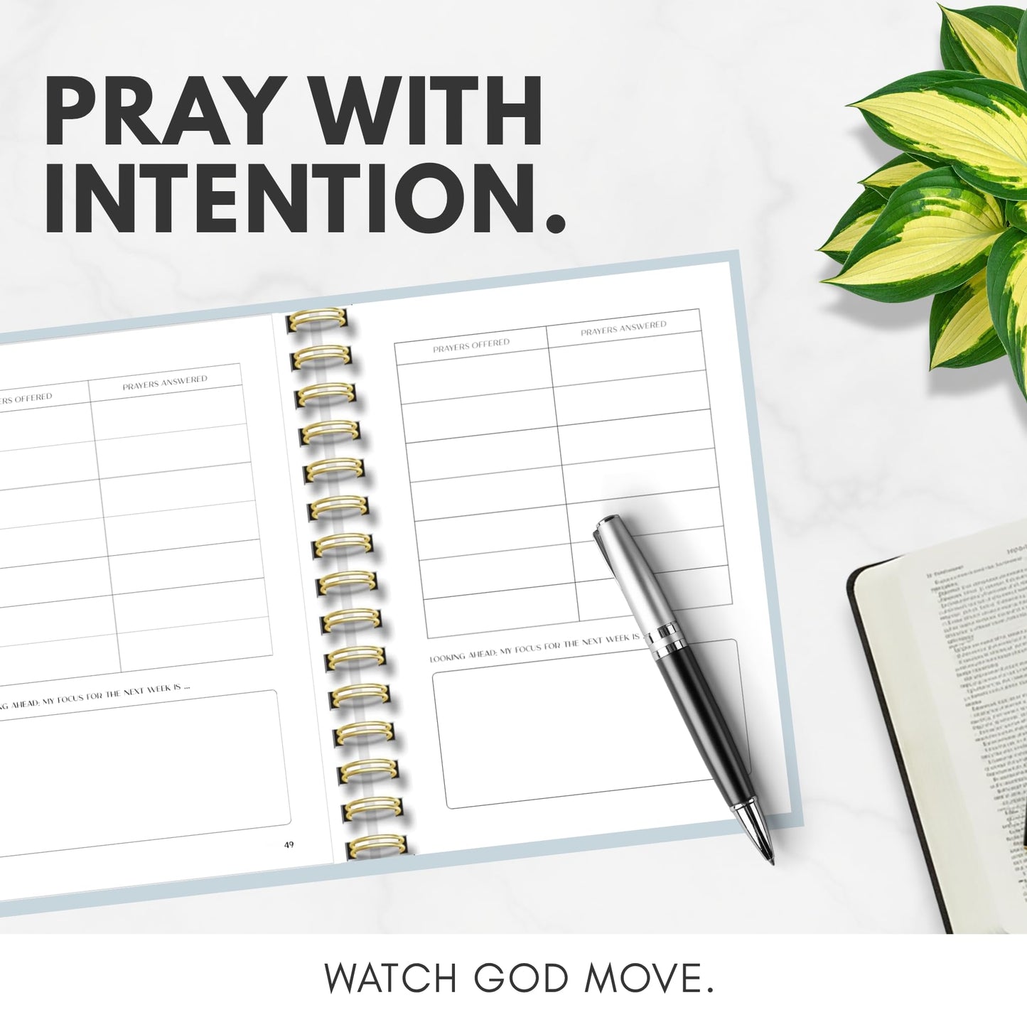 Prayer Journal with Bible Study - 20 Weeks Guided Daily Prayer Journal for Woman to Strengthen Faith, Religious Prompts for Spritual Growth