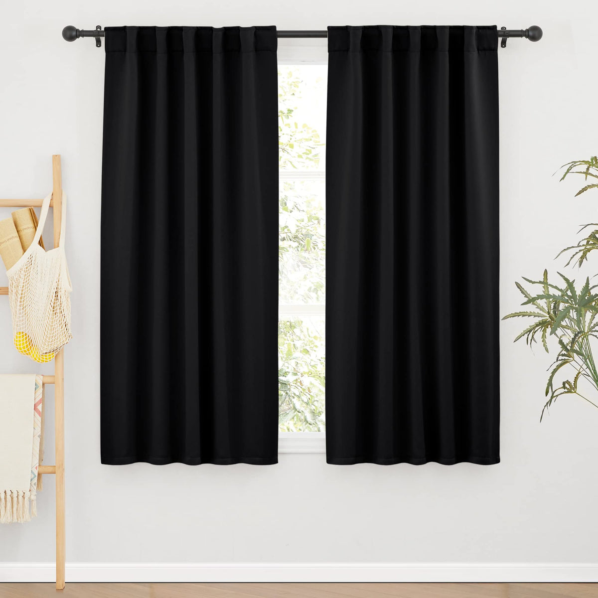Blackout Curtains for Living Room Bedroom Nursery Office Laundry (2 Count)