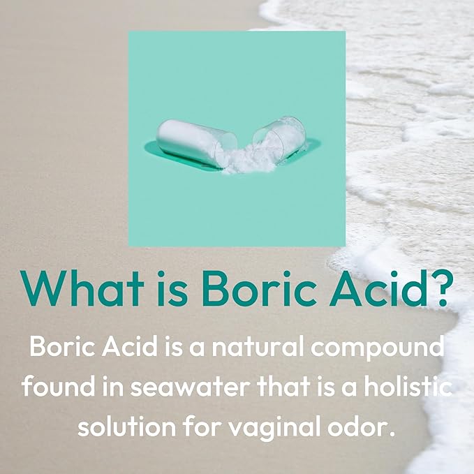 pH-D Feminine Health Support - 600 mg Boric Acid Suppositories - Woman Owned - for Vaginal Odor Use - 12 Count
