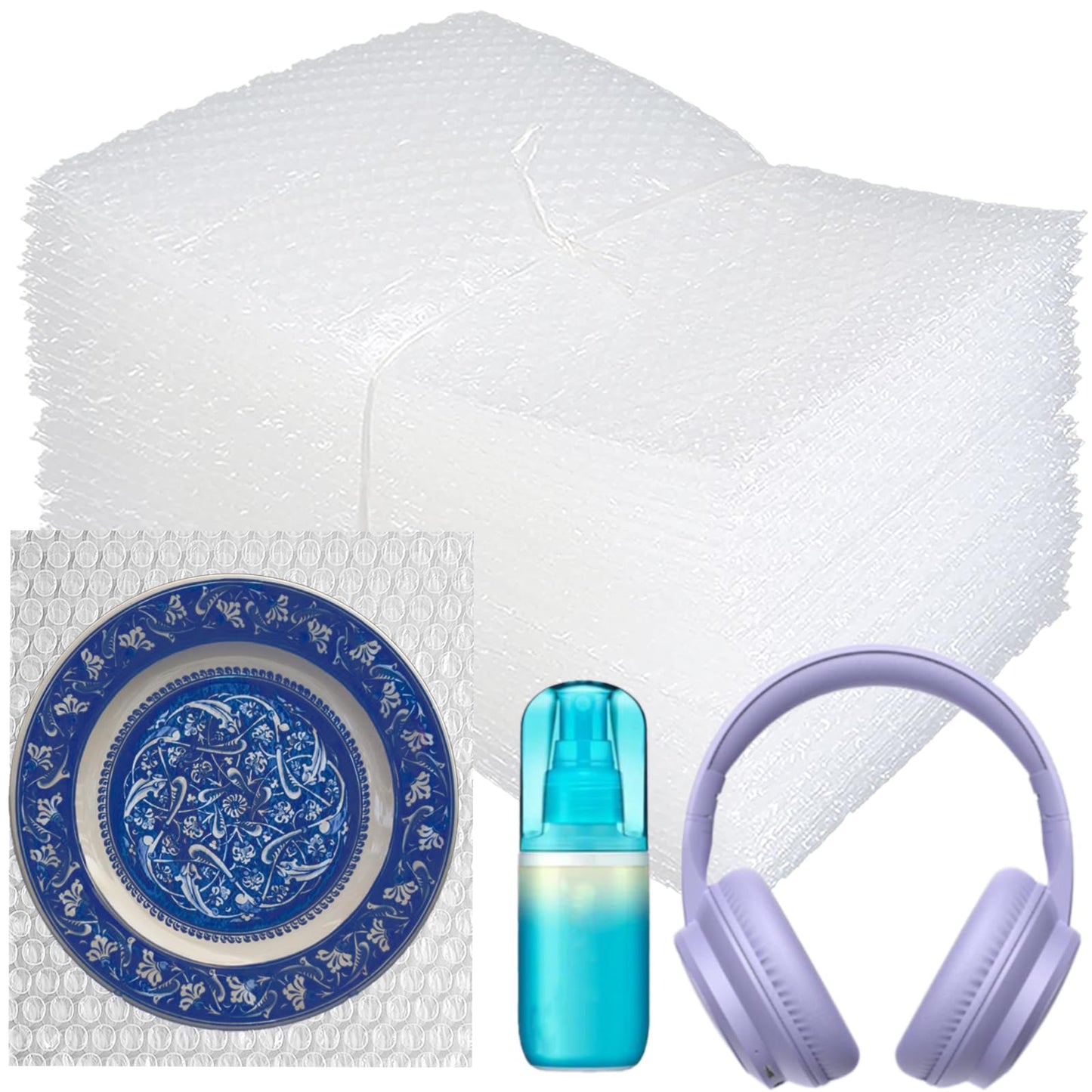 50Pcs 8'' X12'' Bubble Pouches Wrap, Clear Bubble Out Bags for Shipping,Double Walled Cushioning Bags for Moving,Packing and Extra Protecting Fragile Item