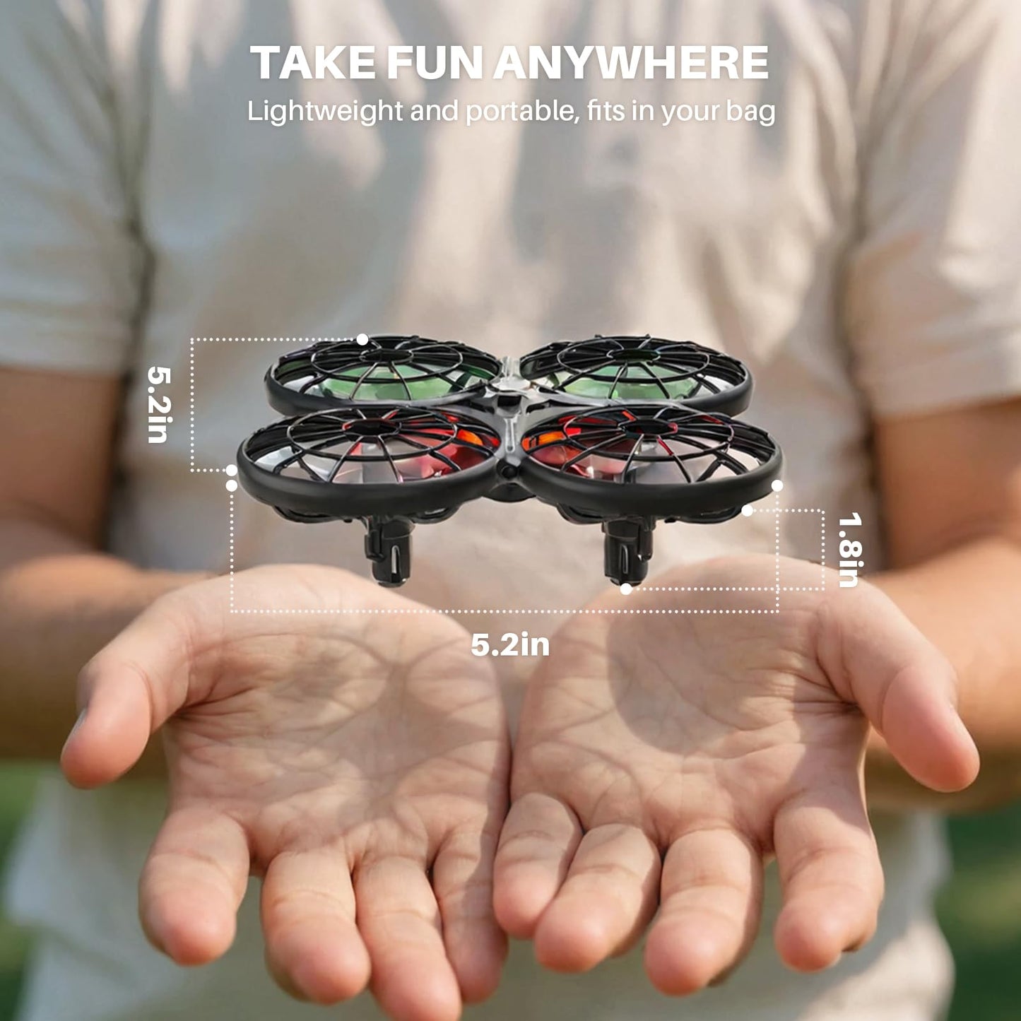SYMA X100 Drone for Kids 8-12, Automatic Obstacle Avoidance, Up to 20 Mins Flight Time(2 Batteries), One-Key 360°Flips and Altitude Hold, Full-Guard Safe Indoor Drone Gift for Boys & Girls