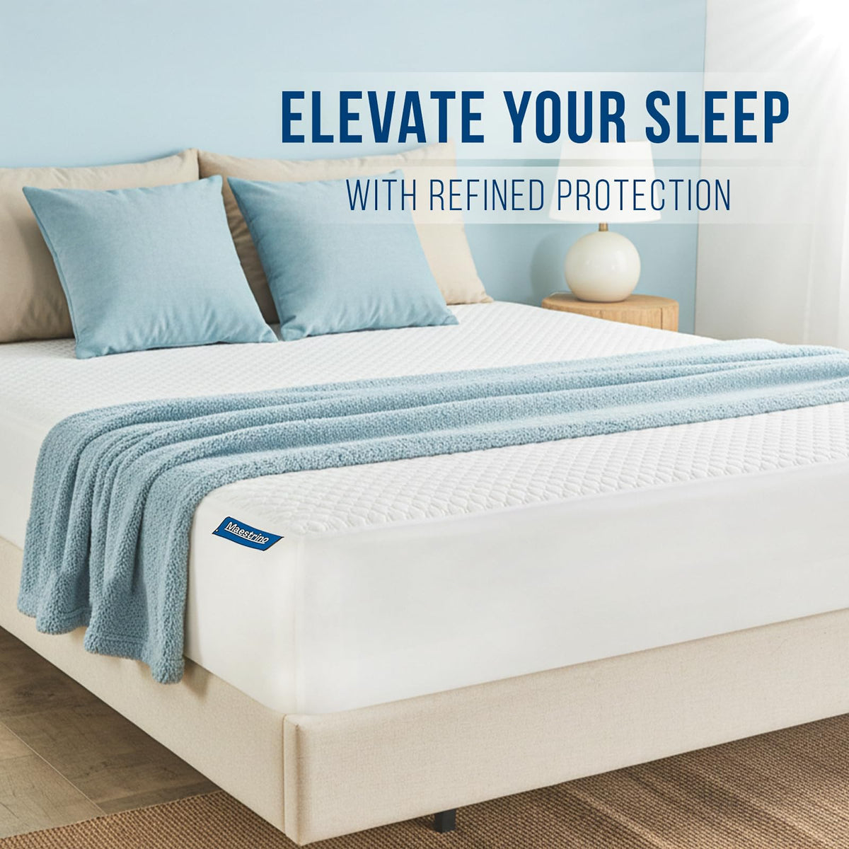Luxury California King Size Tencel Waterproof Mattress Protector Deep Pocket