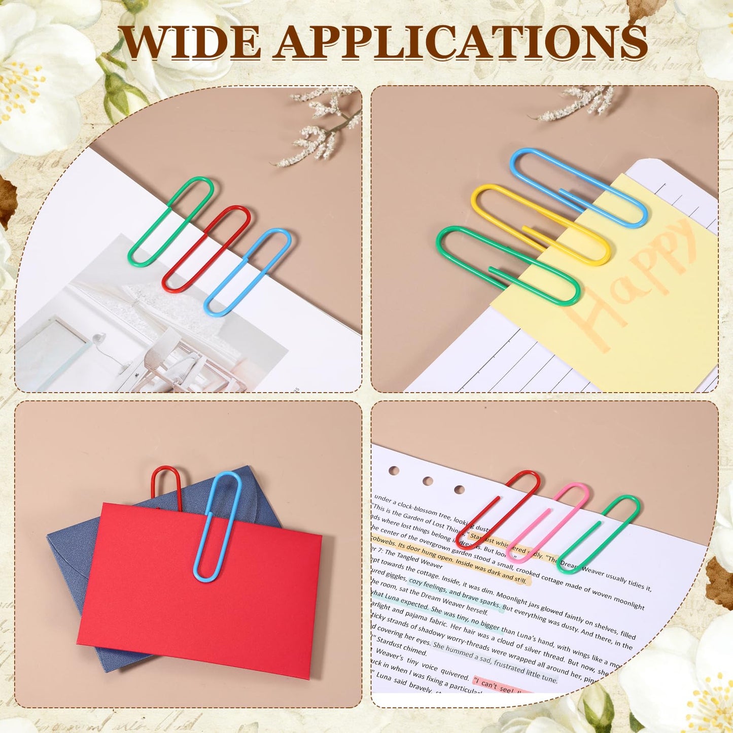 PATIKIL 40 Pcs Pin Shape Paper Clip, 3.1x0.6 Inch Large Pin Paper Clip Cute Metal Planner Bookmarks Decorative Clamps Holders for Document Office Home, Green