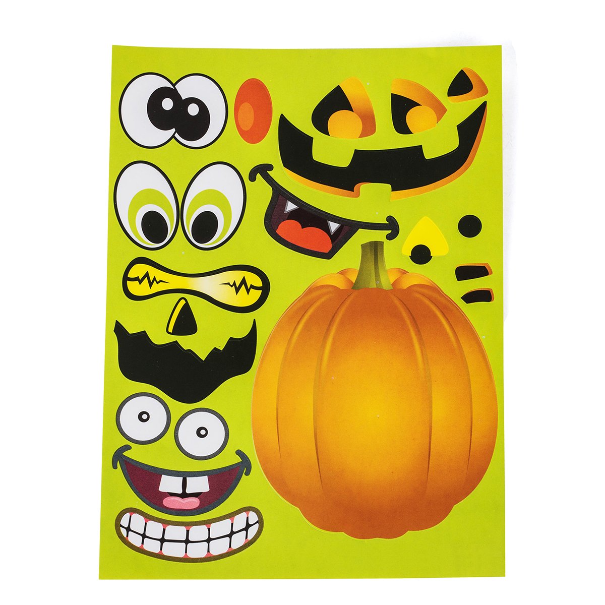 Halloween Stickers - 72 Sheets Kids Jack O' Lantern Pumpkin Stickers Tigerdoe - Halloween Stickers for Kids - Create a Pumpkin
