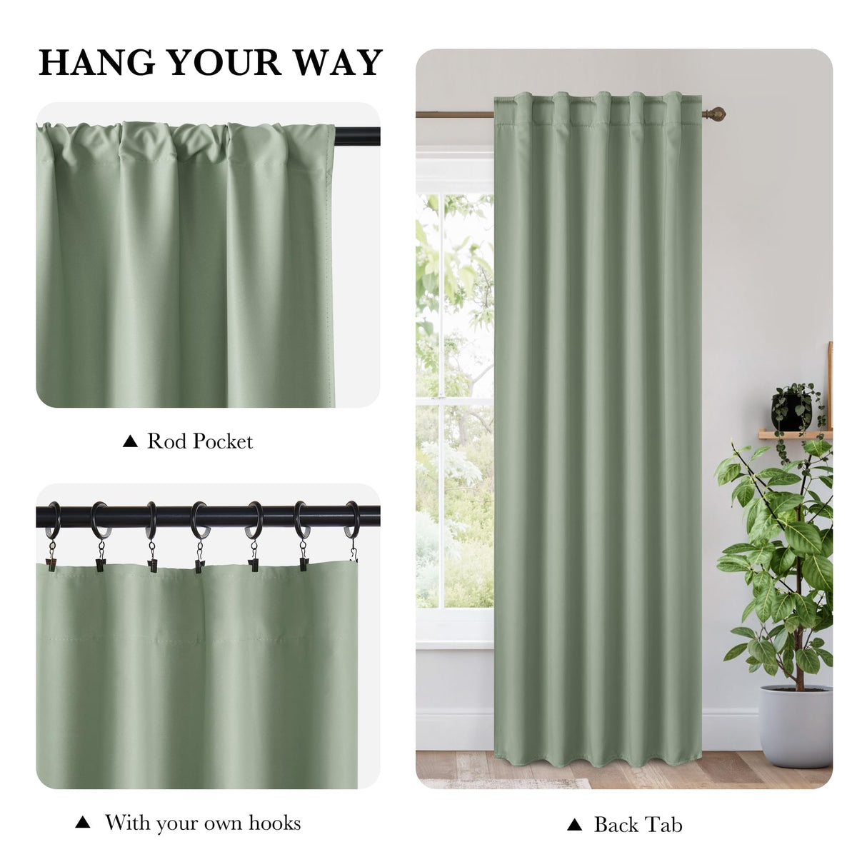 100% Blackout Basement Curtains 30 inches Long (2 Count)