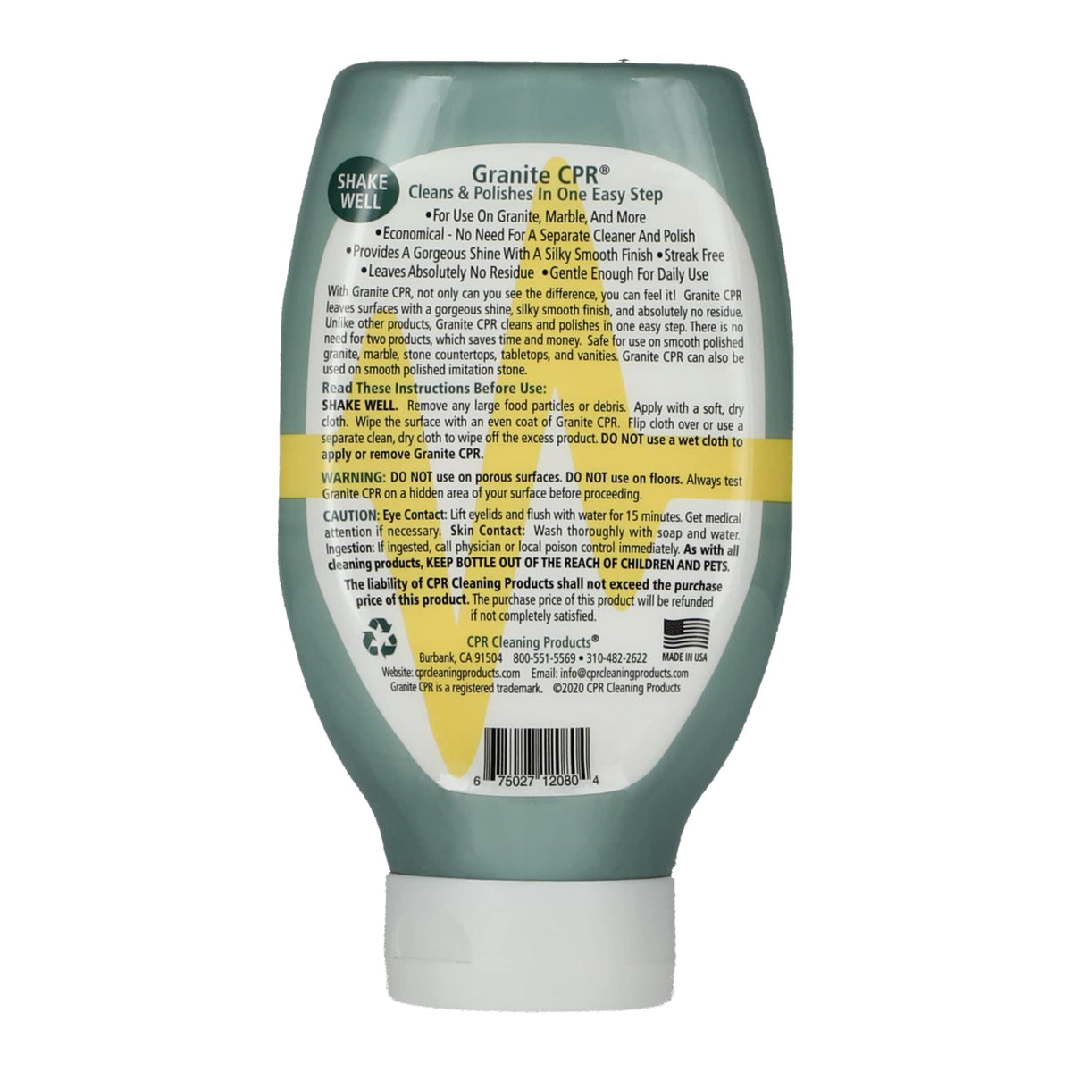 Granite CPR Cleaner & Polish Can Be Used Daily On Granite (18 Fl Oz)