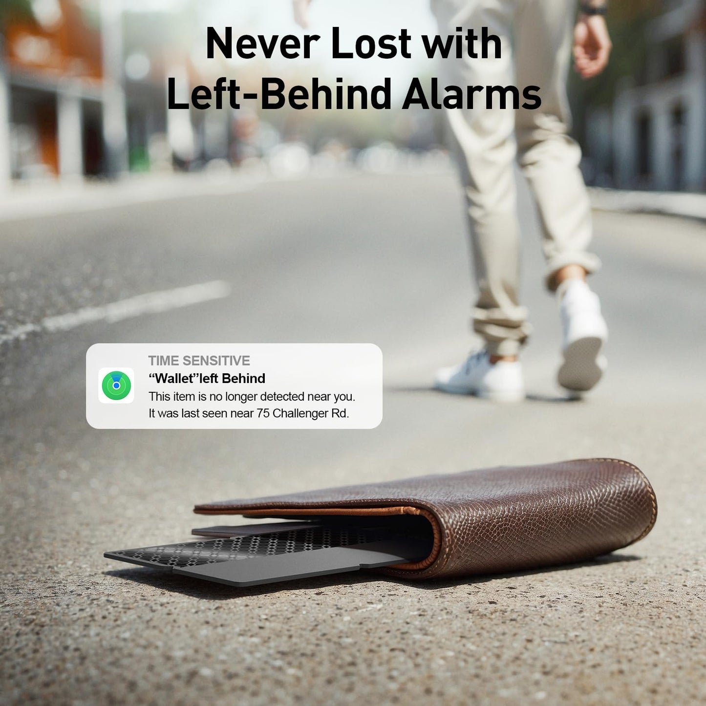 2026 [Apple MFi Certified] (iOS Only) Bluetooth Tracker Smart Card for Apple Find My iPhone Ultra-Thin Wallet GPS Tracker, 5-10 Years Staying Power, Keys Finder & Item Locator for Keys, Bags, Passport