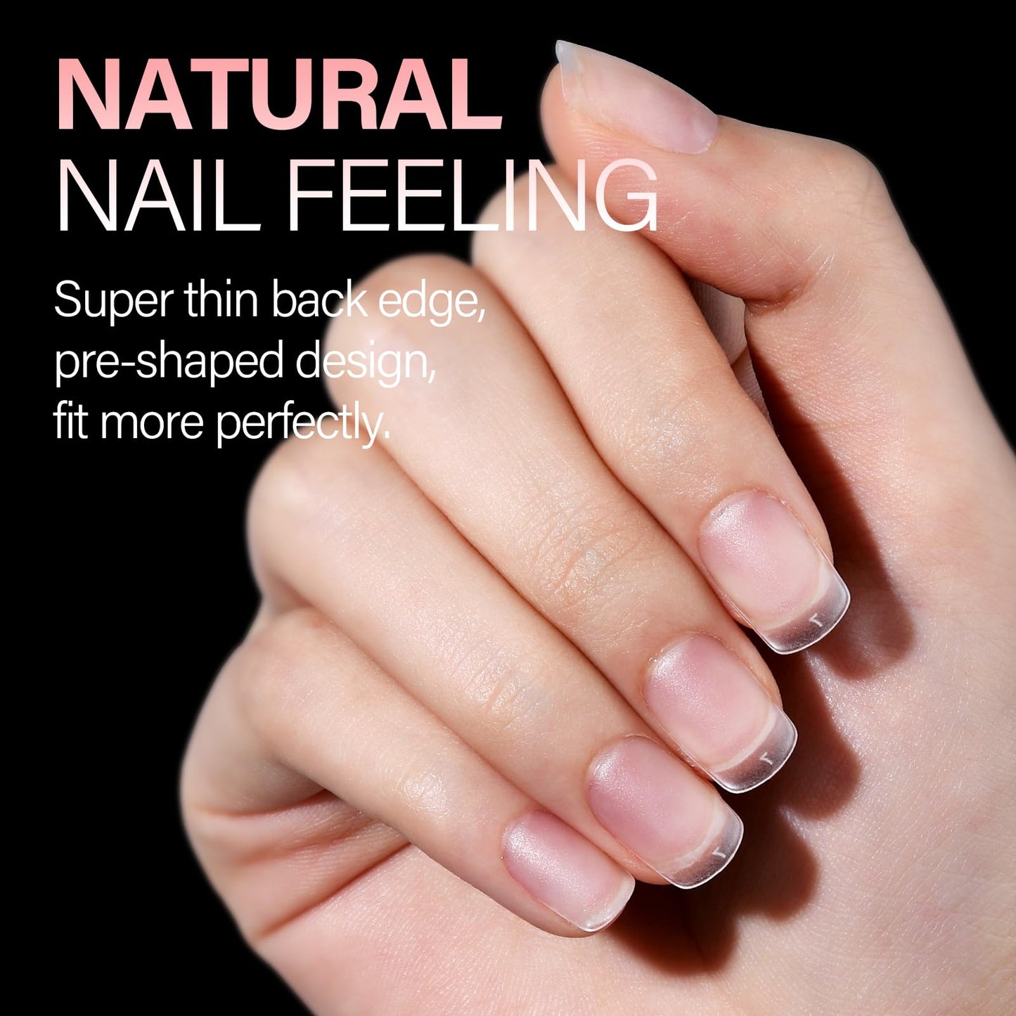 AILLSA Extra Short Square Nail Tips 450PCS Full cover Clear Nail Tips Matte No Need Files Upgraded Press on False Nail Tips for Nail Extension Fake Nail Tips Manicure 15 Sizes