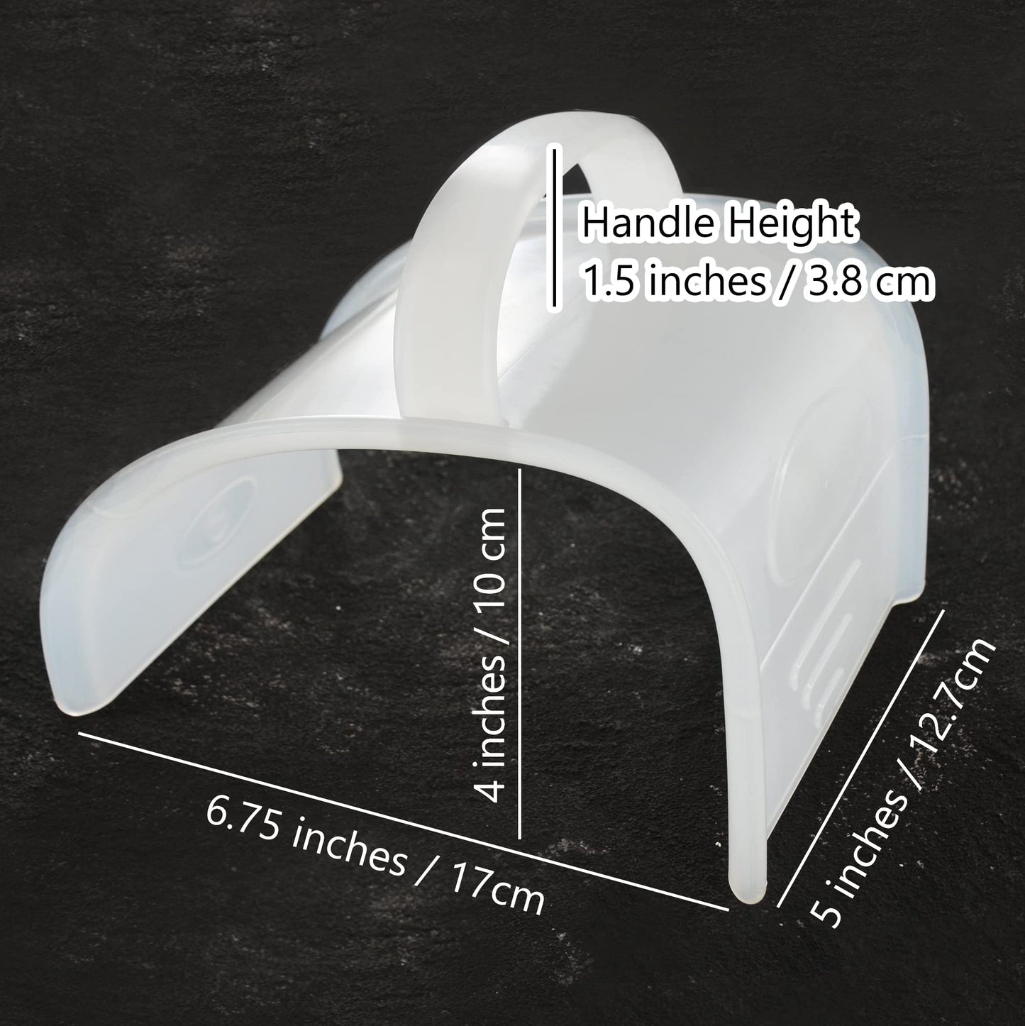 UPTTHOW Concrete Trowel Tools for Masonry Cement Hand Plastering Plastic,Mortar Repair Margin Finish Pointing Tile Curved for Garden Corner Flooring Molds,4x7.28inches, 1PC