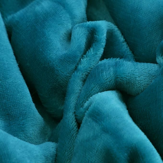 SOCHOW Sherpa Fleece Throw Blanket, Double-Sided Super Soft Luxurious Plush Blanket Throw Size, Teal Green, 50x60 inches