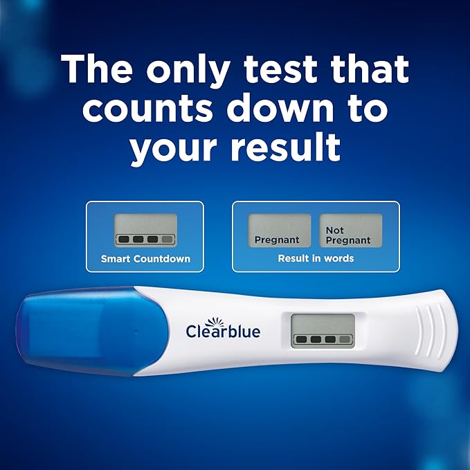 Clearblue Pregnancy Test Combo Pack, 4ct - Digital with Smart Countdown & Rapid Detection - Value Pack