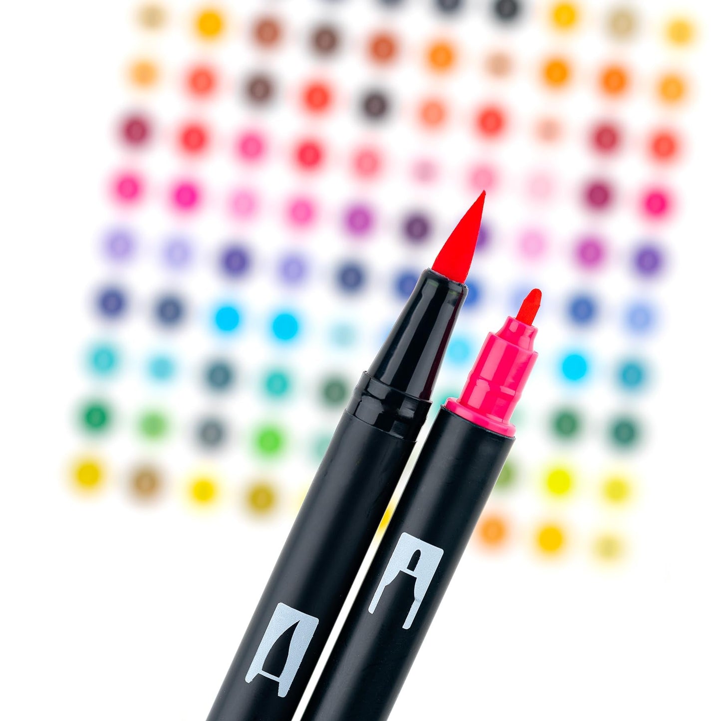 Tombow 56240 Dual Brush Pen Art Markers, Yay Sorbet, 6-Pack. Blendable, Brush and Fine Tip Markers