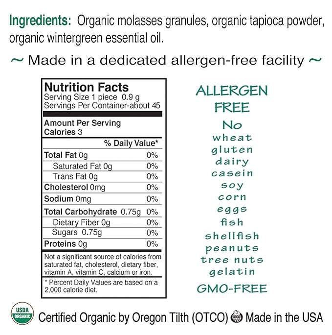 St. Claire's Organic Breath Mints (Wintermint, 27 Ounce Refill Bag, over 800 pieces) | Gluten-Free, Vegan, GMO-Free, Plant-based, Allergen-Free | Made in our Allergen-Free facility