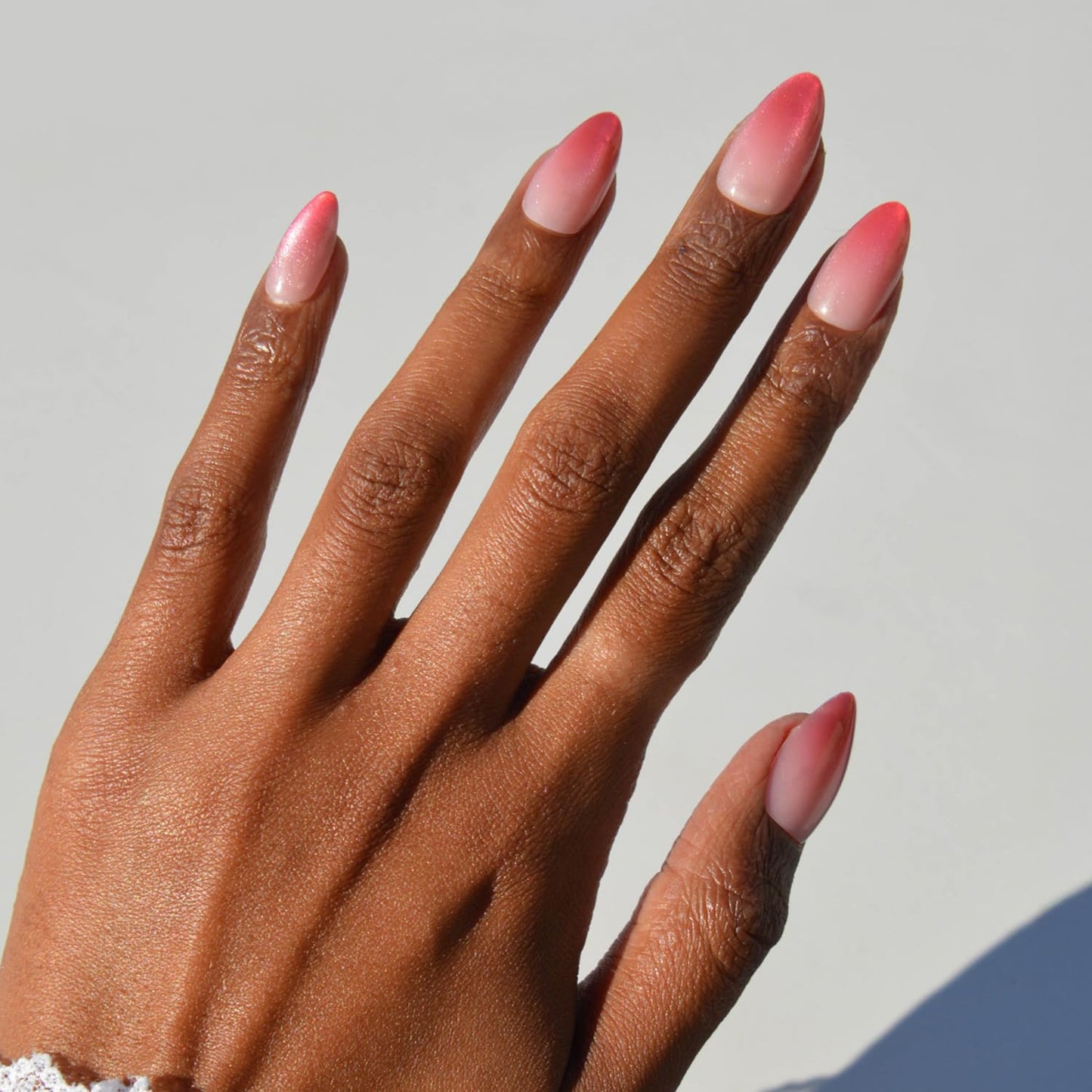 Glamnetic Press-On Nails Bundle - Think in Pink | 3 Short Almond Fake Nails Mixed Pink Hues in Ombré, Velvet & Matte Finishes | Durable, Salon-Quality Nail Kits