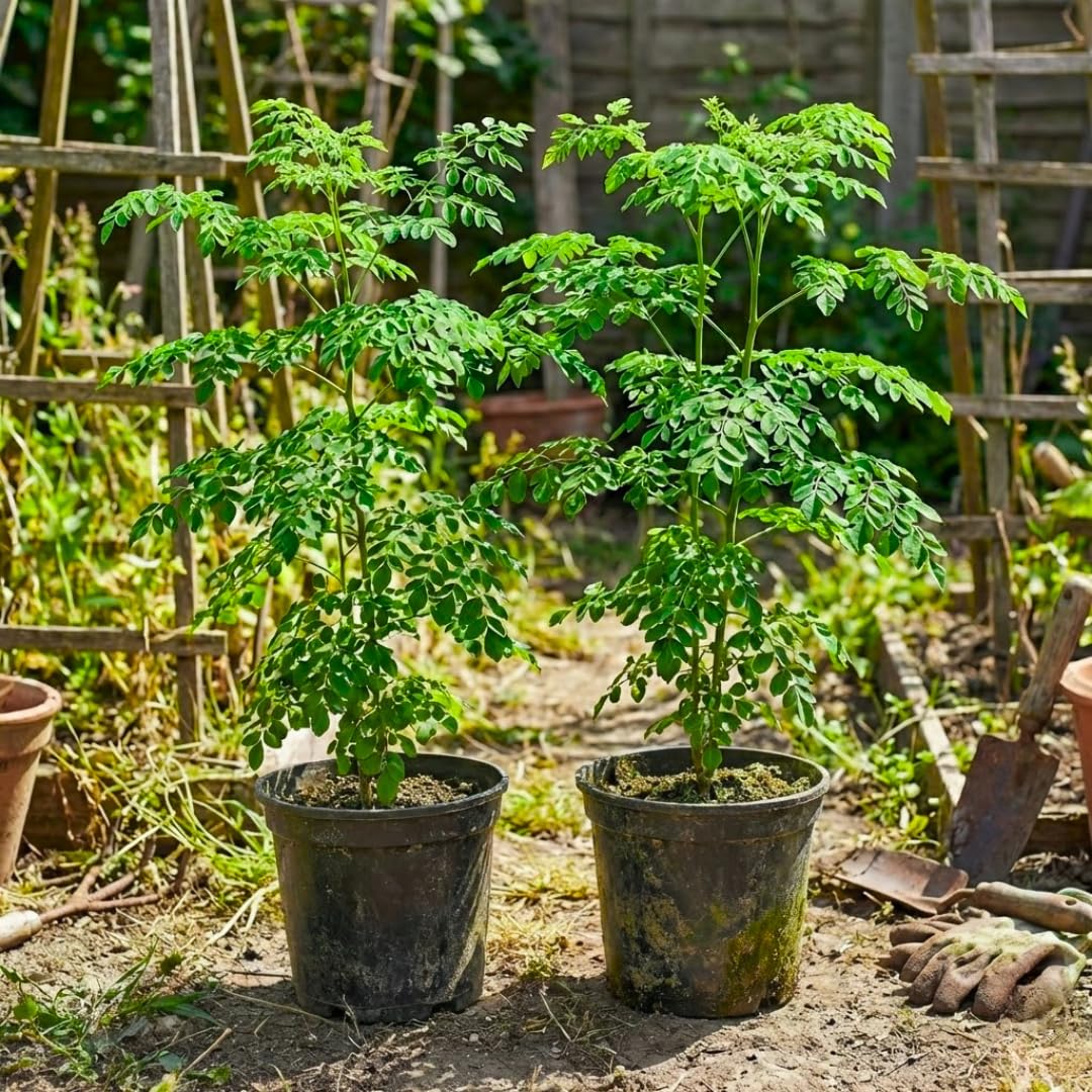 Established Moringa Plant Live Tree 2-3 Feet Tall in 1 Gallon Pot, Malunggay Plant Live, Moringa Oleifera Tree Plant Live, Drumstick Horseradish