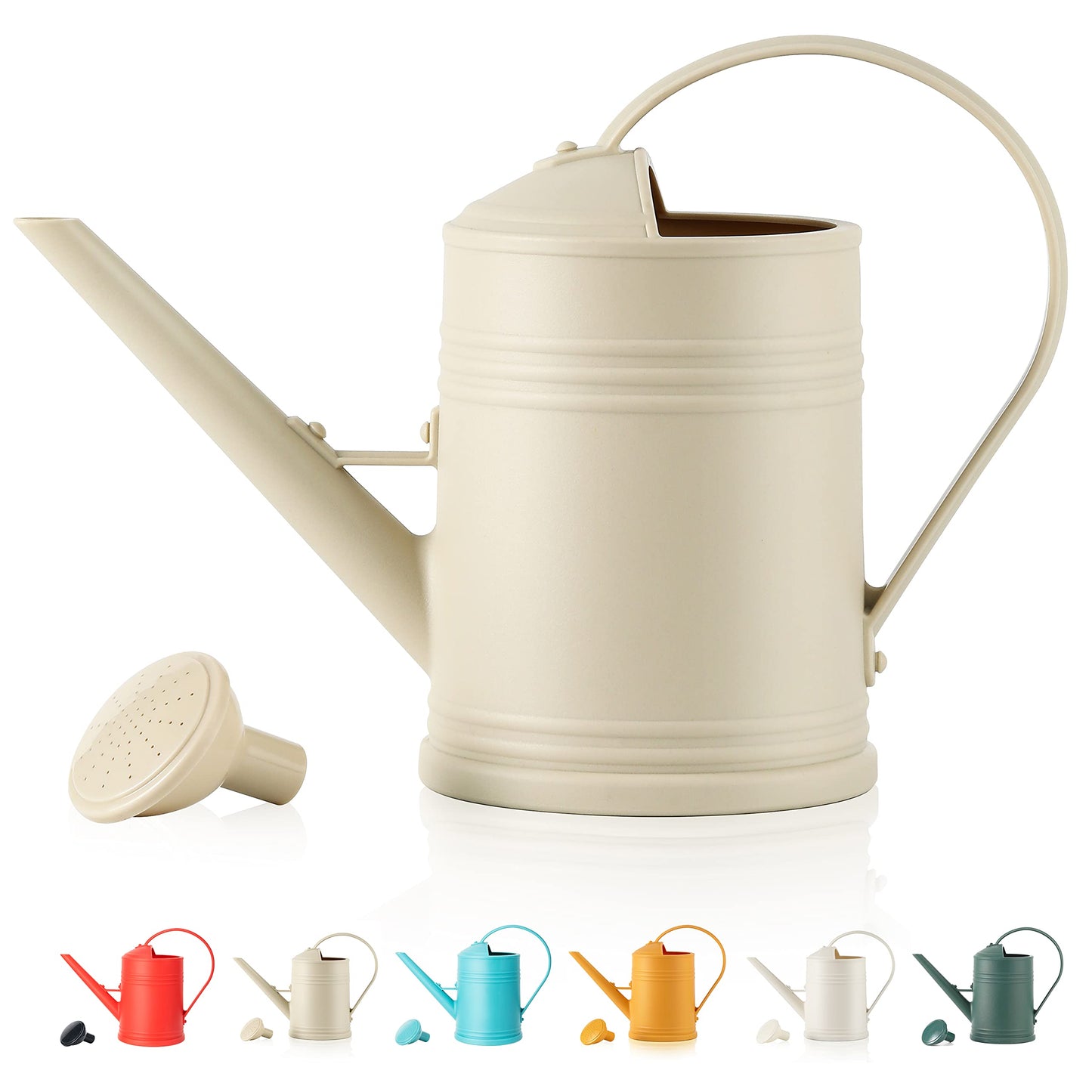 Watering Can for Indoor Plants, Flower Watering Can, Plastic Water Can for Plants with Sprinkler Head 68 oz, 1/2 Gallons