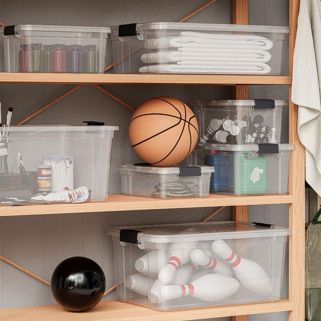 Clear Storage Boxes with Lids