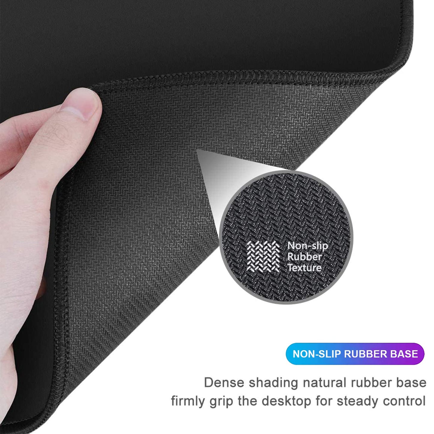 Large Mouse Pad XXL,Mousepad with Stitched Edges & Non-Slip Rubber Base-High Speed Surface-Laptop Desk Pads-Computer Keyboard and Mice Combo Pad Mat 15.7X31.5 inch